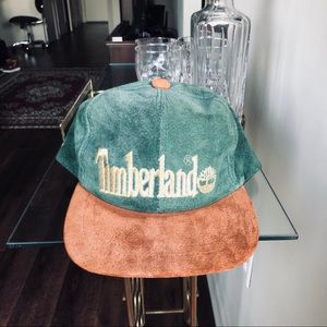 Vintage Timberland leather and suede SnapBack